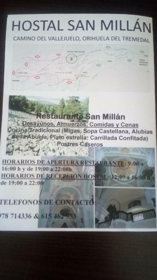 Hostal Restaurante San Millan Orihuela del Tremedal Esterno foto